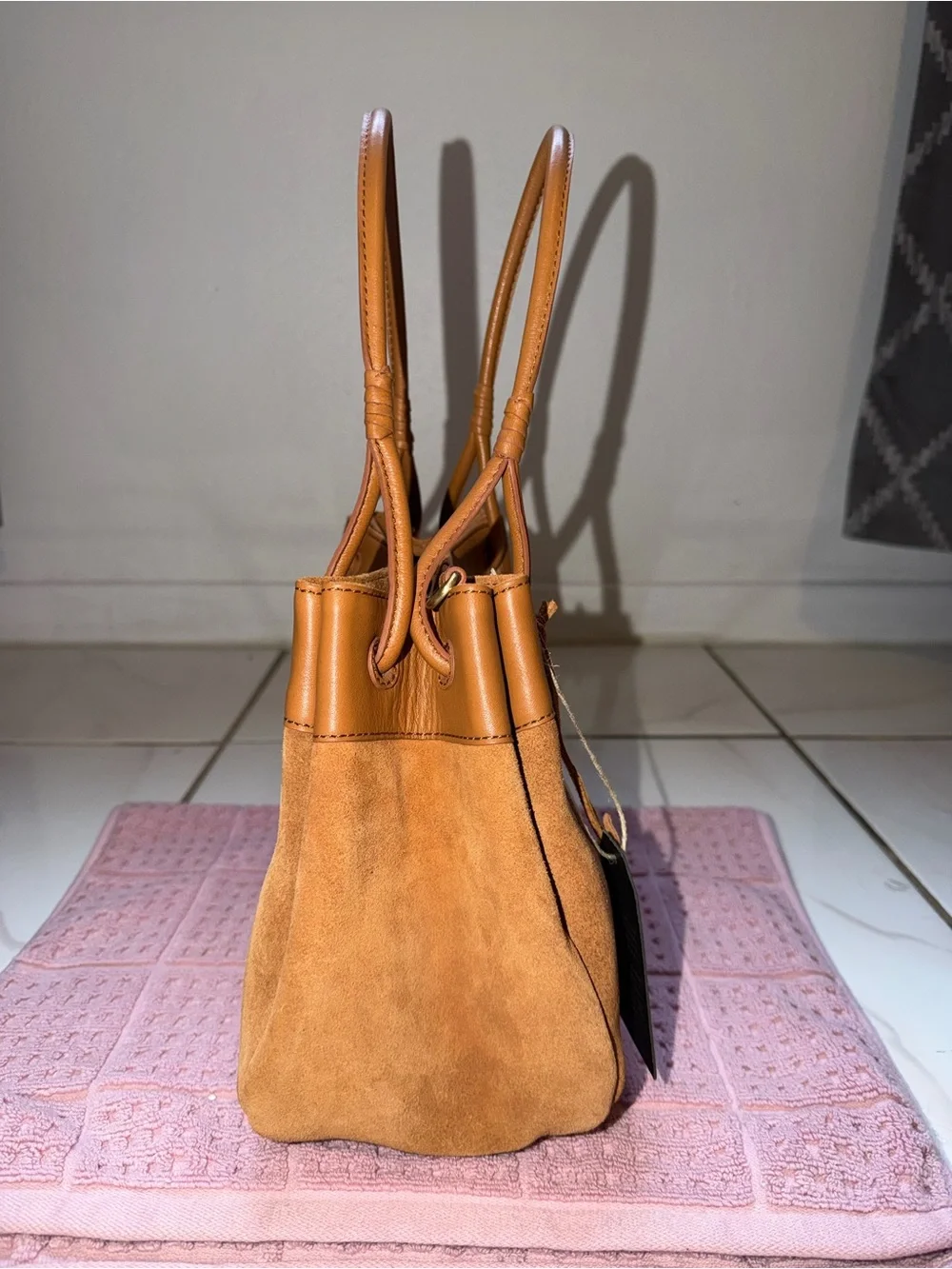 Genuine Suede Shoulder Bag – New with Tags - Picture 3 of 11